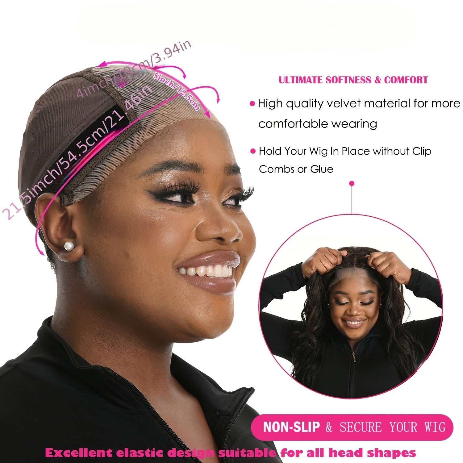 New Lace Wig Cap With Grip Band