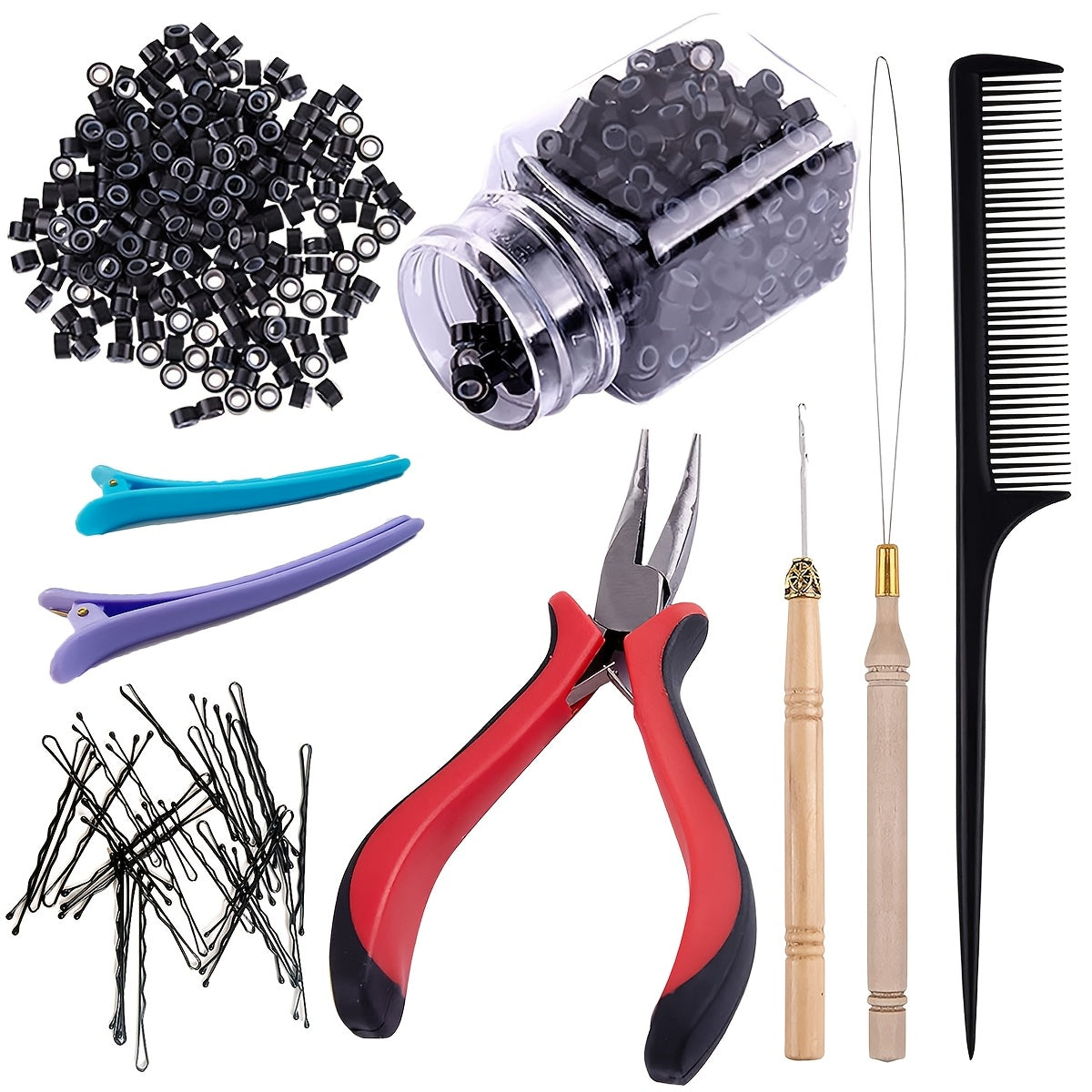 500pcs Hair Extension Kit