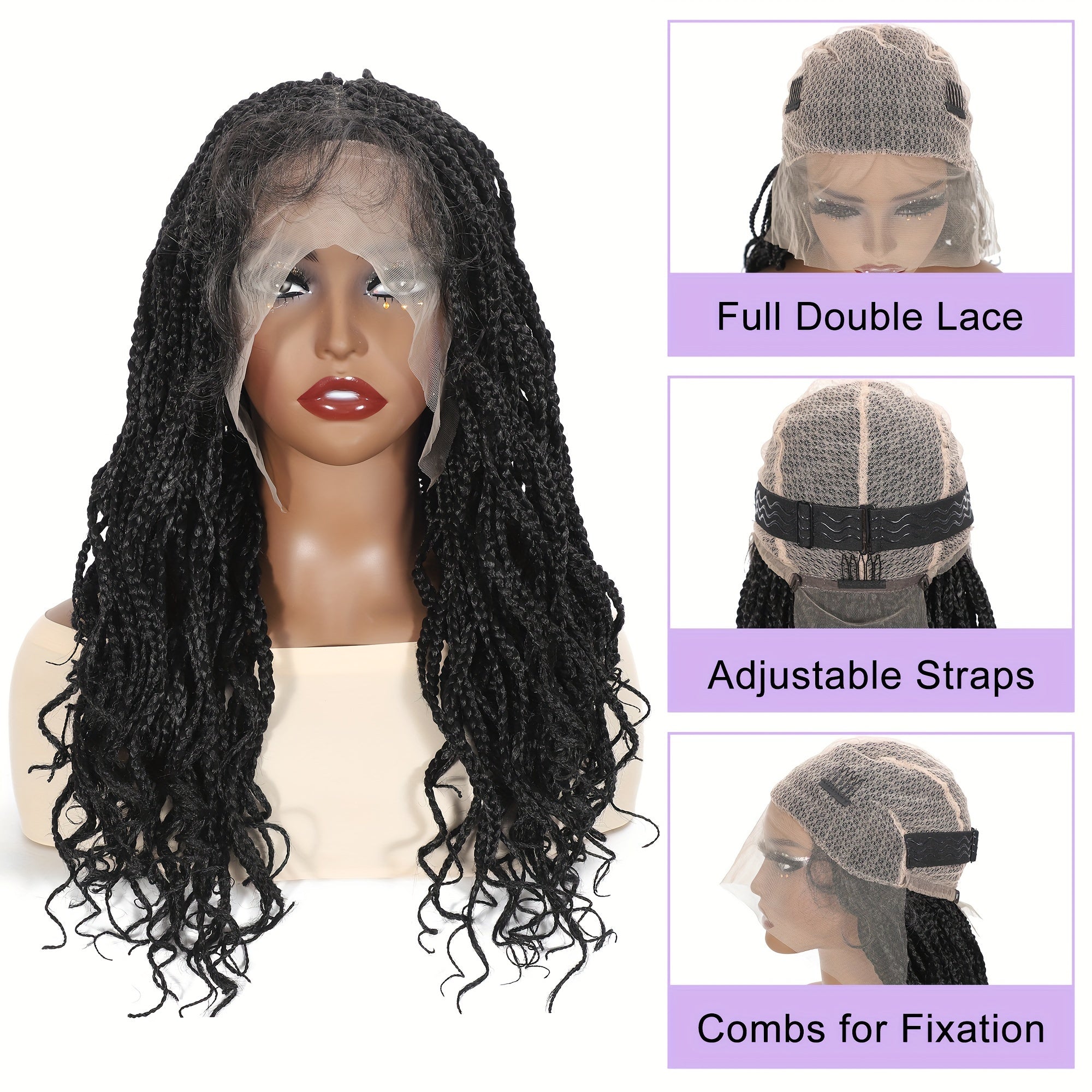 Bohemian Knotless Full Lace Box Braid Wig