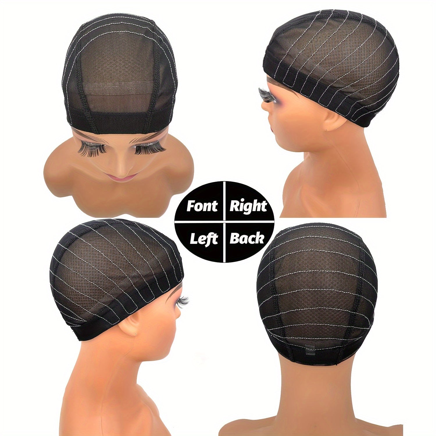 Wig Caps with Guideline Map for Wig Making