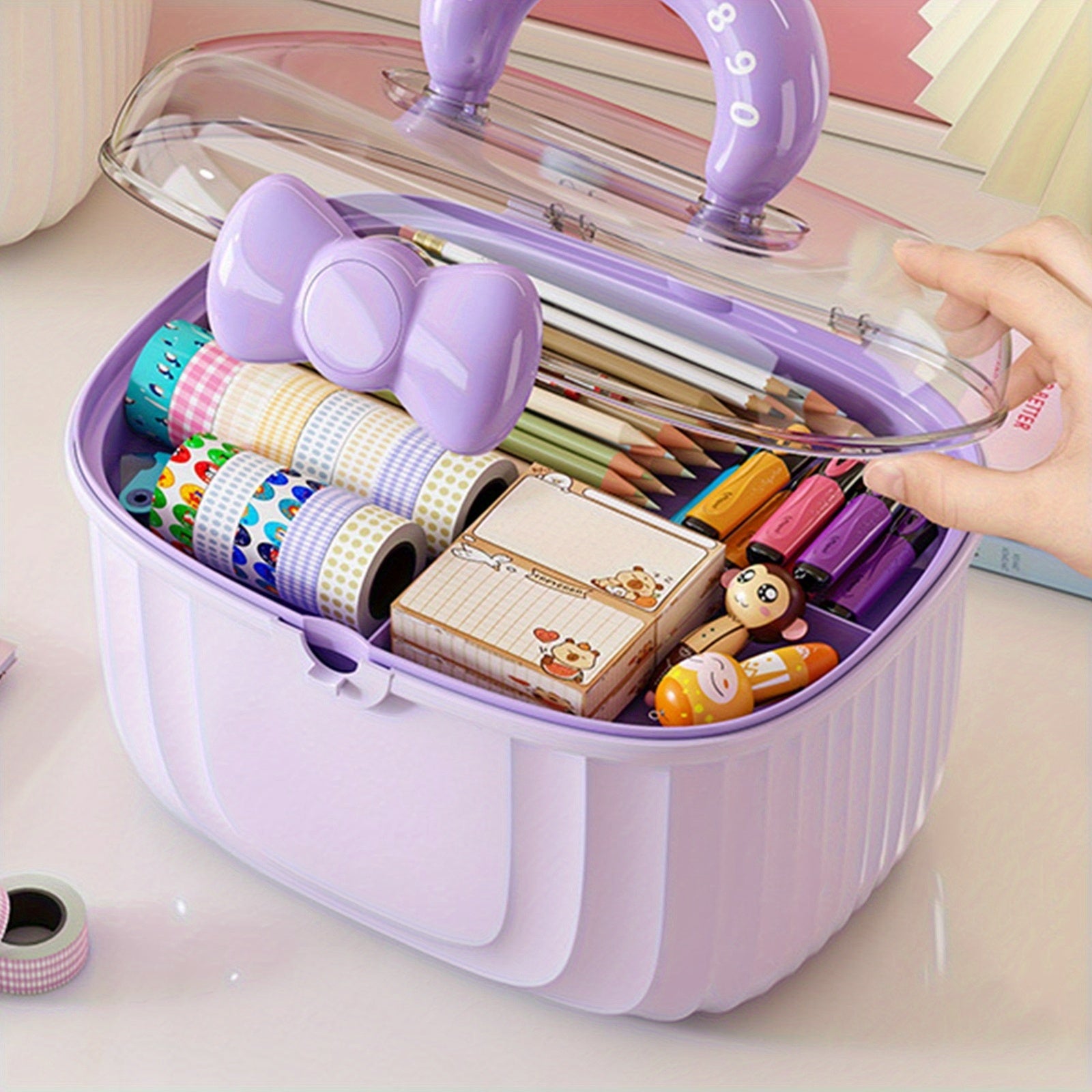 Hair Accessories Organizer for Girls 2-Layer