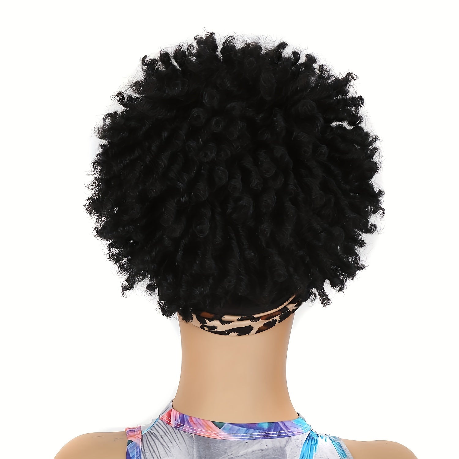 Short Afro Curly Headband Wigs for Women