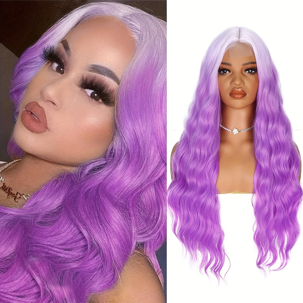 4*1 Lace Front Wig Long Body Wave Lace Wig 30 Inch Synthetic Wig