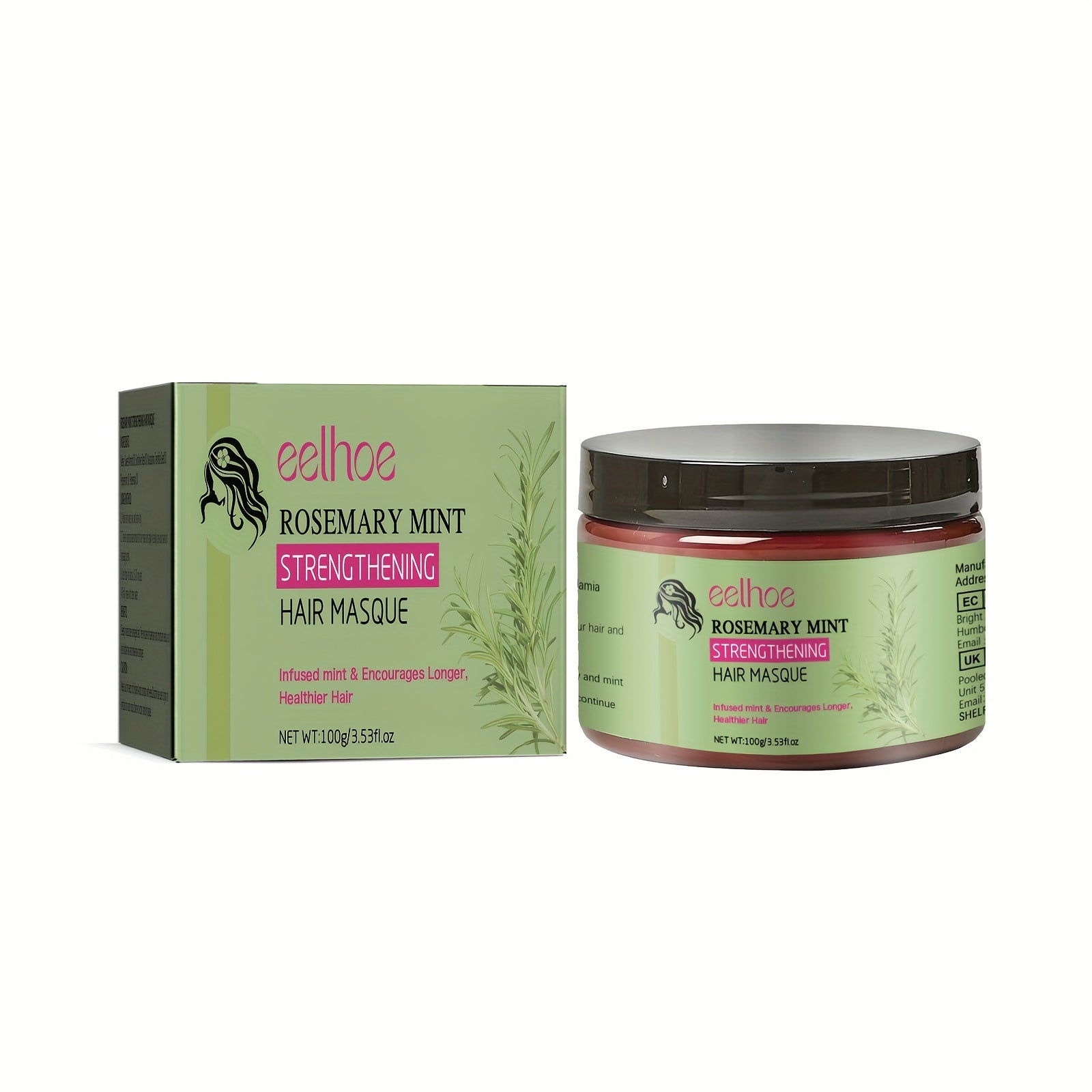 Organics Rosemary Mint Strengthening Pomade-To-Oil Scalp & Hair Quencher, Nourishes, Conditions & Add Shine, 2pcs