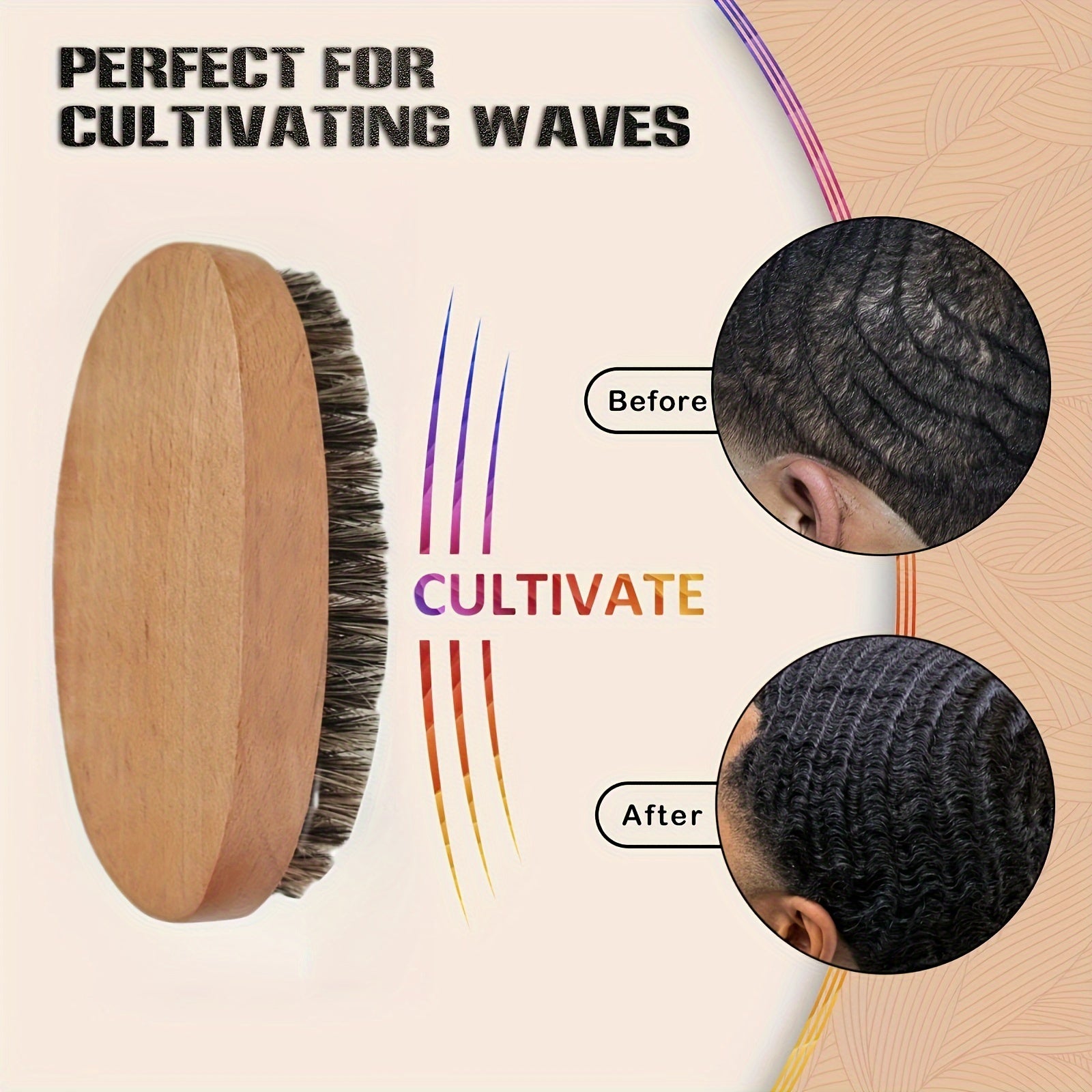 Men's Hair Brush with Nylon Bristles