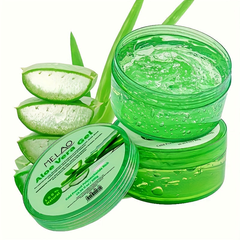 300ml Soothing Aloe Vera Gel - Hydrating & Cooling for Face, Skin & Hair - Hypoallergenic for All Skin Types