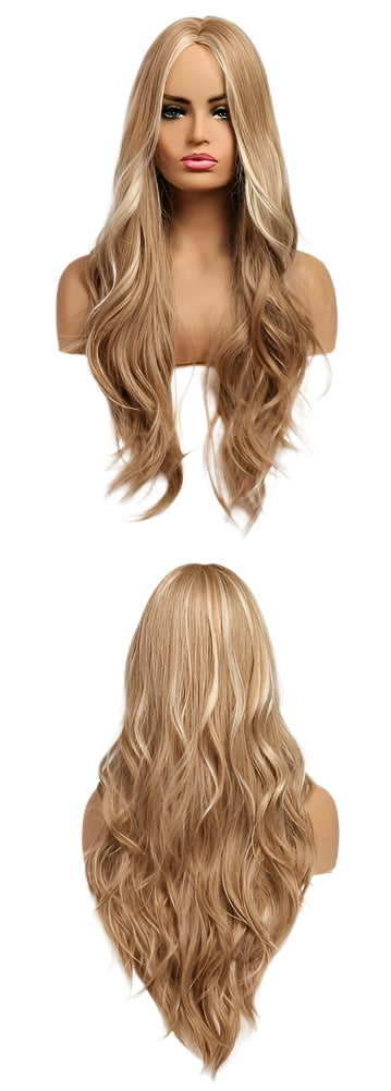 Highlight Blonde Long Body Wave Hair Wigs