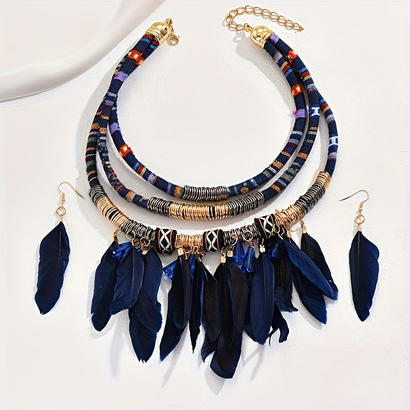 Handmade Popular Fashion Bohemian Ethnic Style Feather Tassel