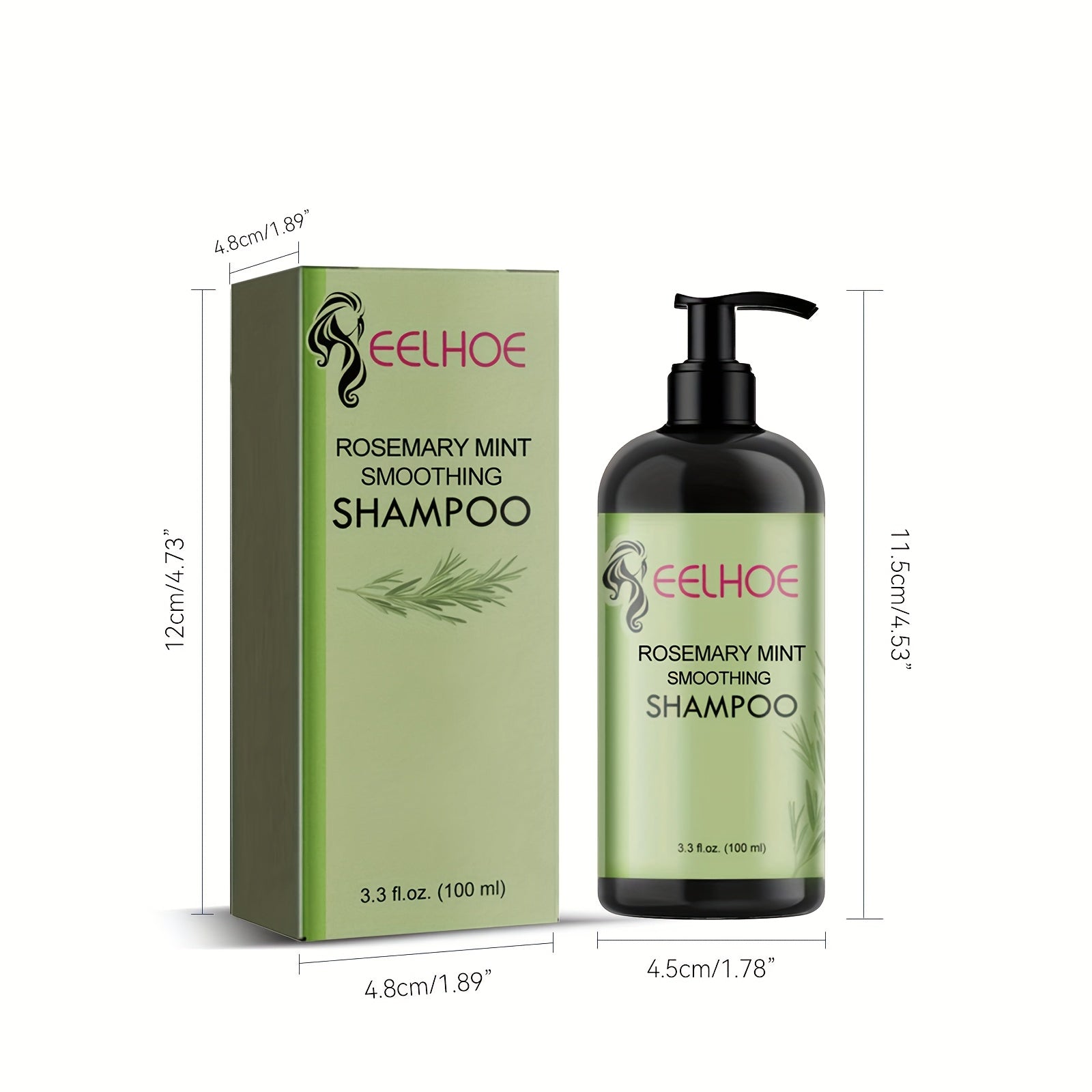 4pcs Rosemary Mint Shampoo, 2-in-1 Hair Care