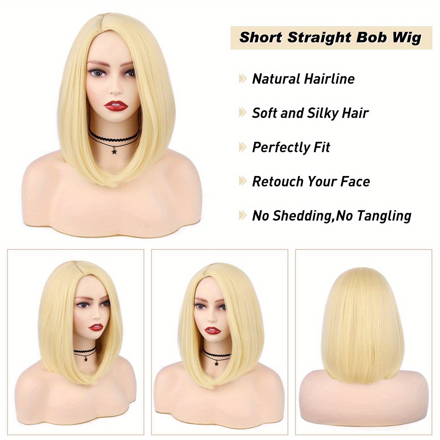 Short Bob Straight Synthetic Ombre Wig