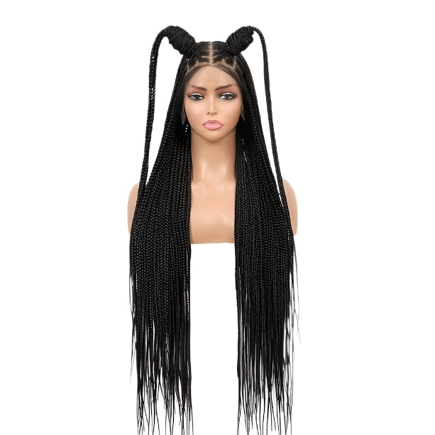 360° HD Full Lace Braided Wigs For Women Box Braid Wig Knotless Braided Wigs With Baby Hair
