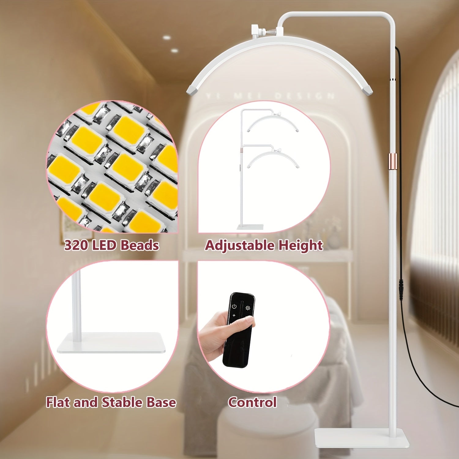 1pc Dimmable LED Eyelash Lamp