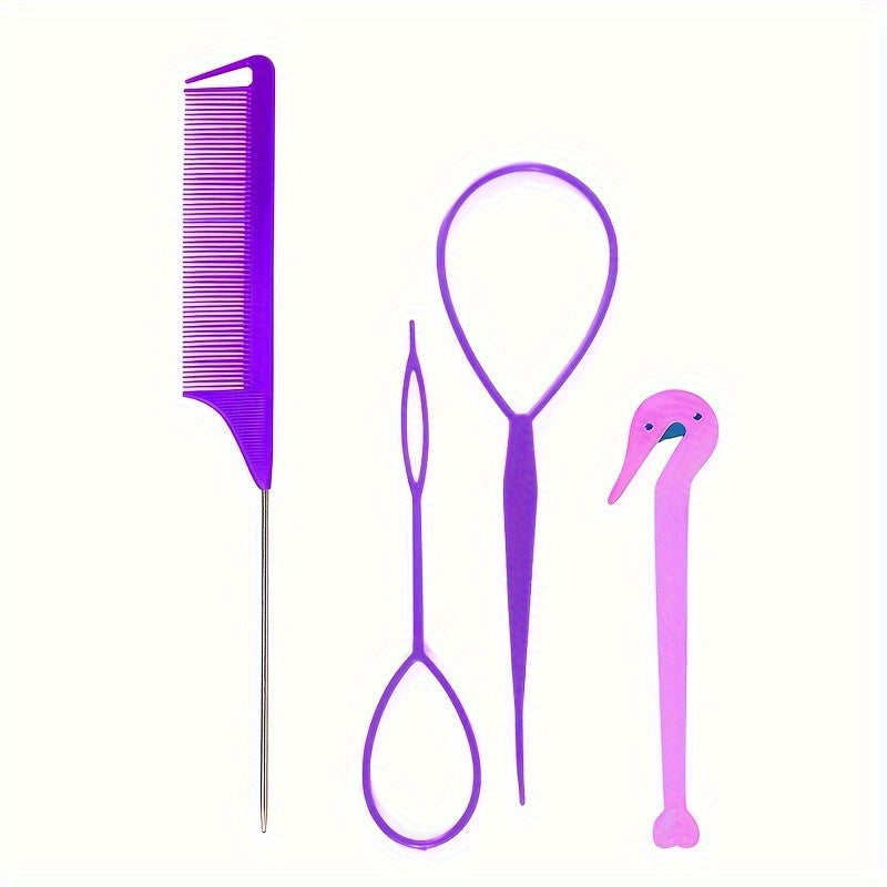 4pcs Hair Loop Tool Set