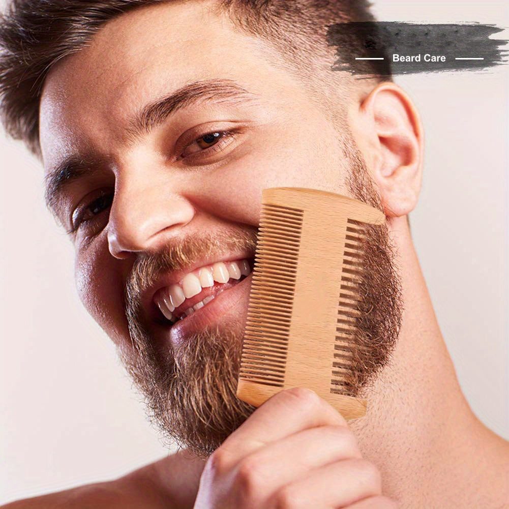 5/ 8/ 9pcs set of beard care set, beard set, balm double-sided comb, roller beard, gift box for boyfriend, dad's preferred gift