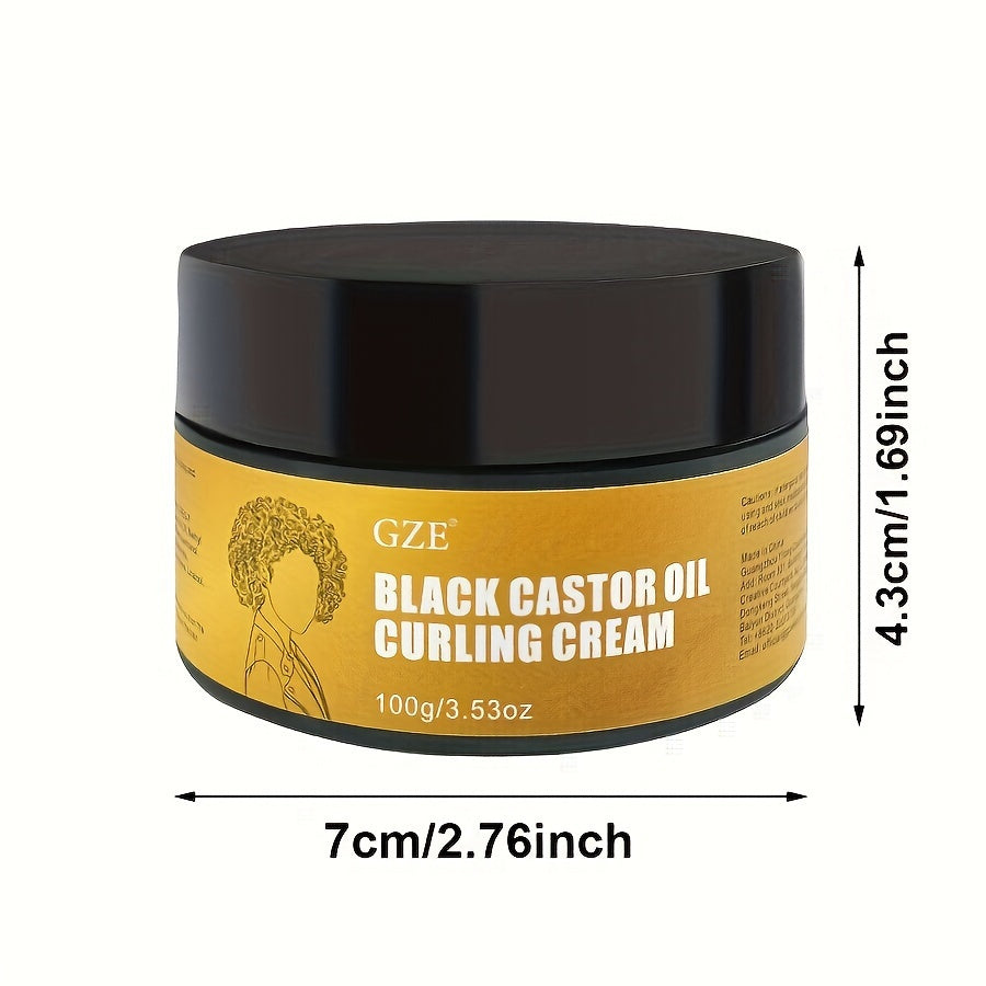 GZE Black Castor Oil Curl Defining Cream