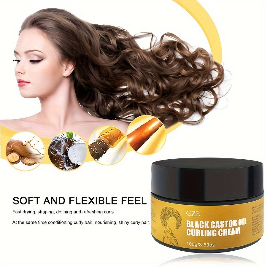 GZE Black Castor Oil Curl Defining Cream