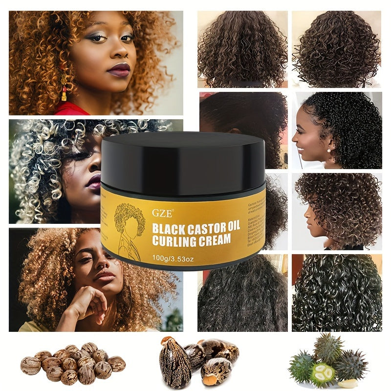 GZE Black Castor Oil Curl Defining Cream