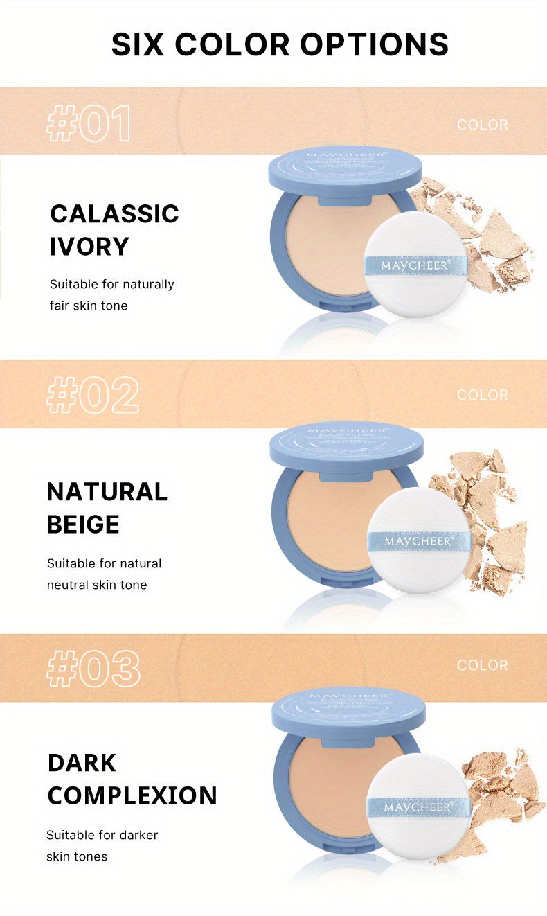 6 Color Waterproof Matte Setting Face Powder