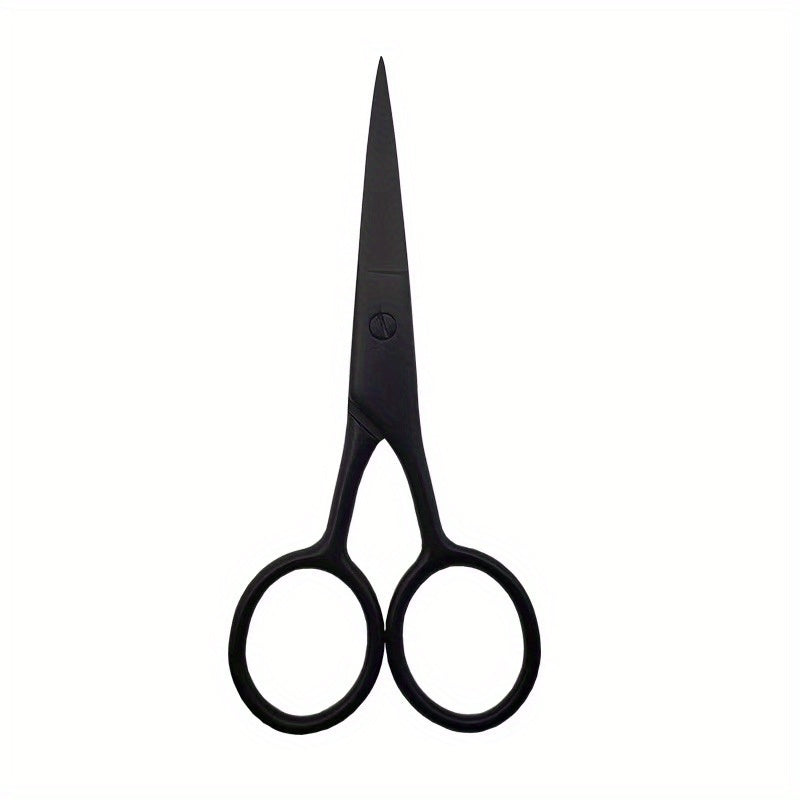 Stainless Steel Beard Grooming Kit, Beard Trimming Scissors, Shaping Razor, Comb, and Beard Blade Set