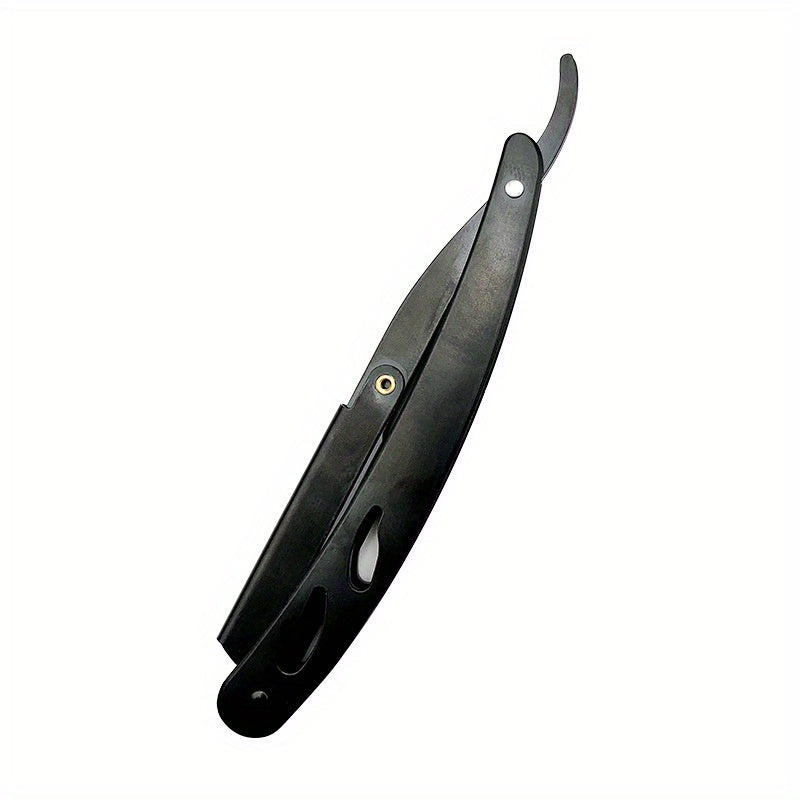 Stainless Steel Beard Grooming Kit, Beard Trimming Scissors, Shaping Razor, Comb, and Beard Blade Set