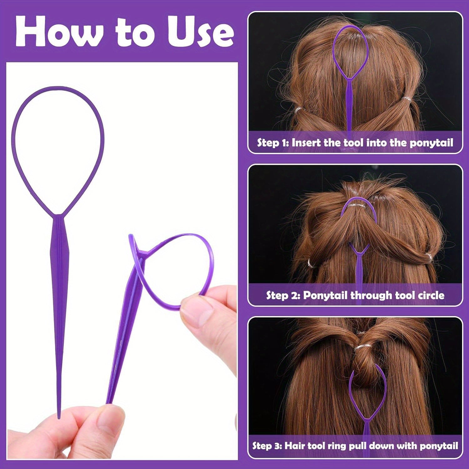 32 Color Hair Cord Headband Kit with Tool Kit