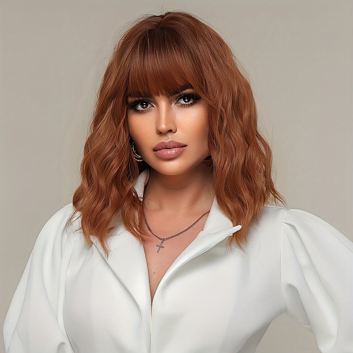 Ginger wig with bang