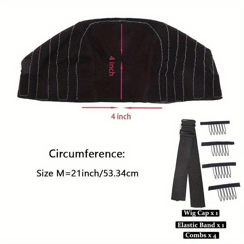 Wig Caps with Guideline Map for Wig Making