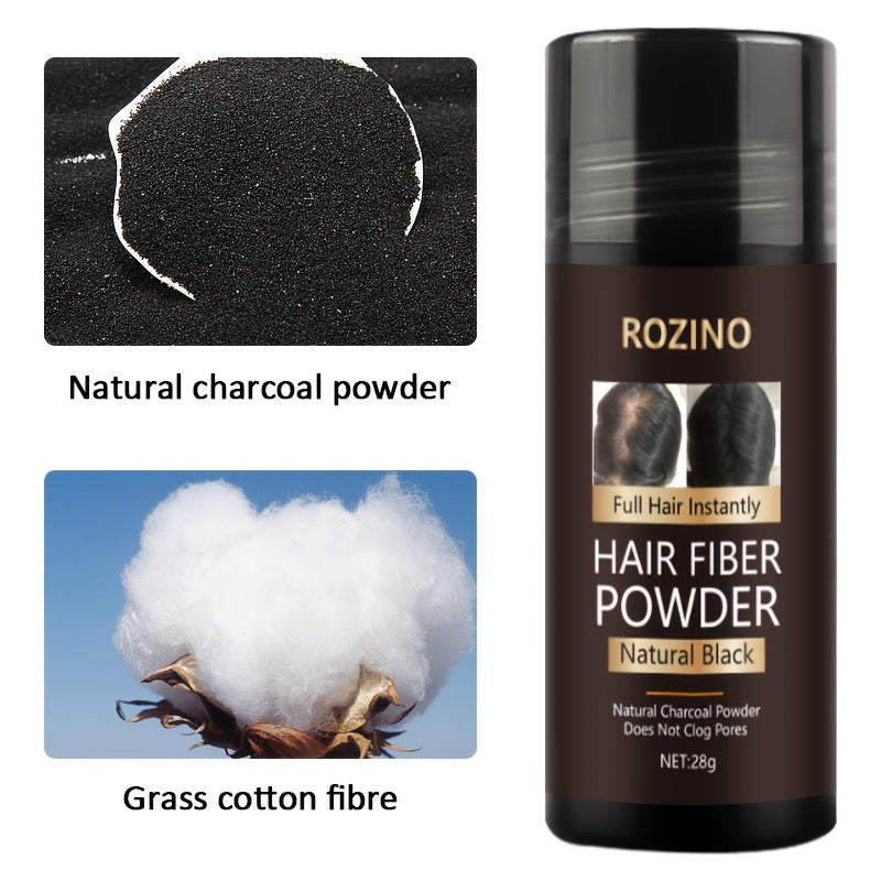 Rozino Hair Fiber Powder - Instantly Thicker Fuller Hair for Men & Women
