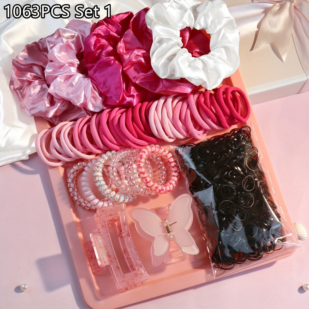 1 Set Elegant Seamless Hair Scrunchies