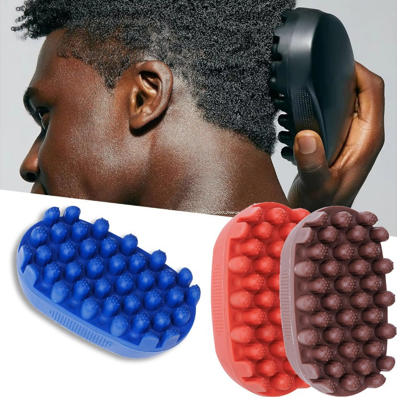 1pc, Twist Curl Sponge Wave Rubber Brush