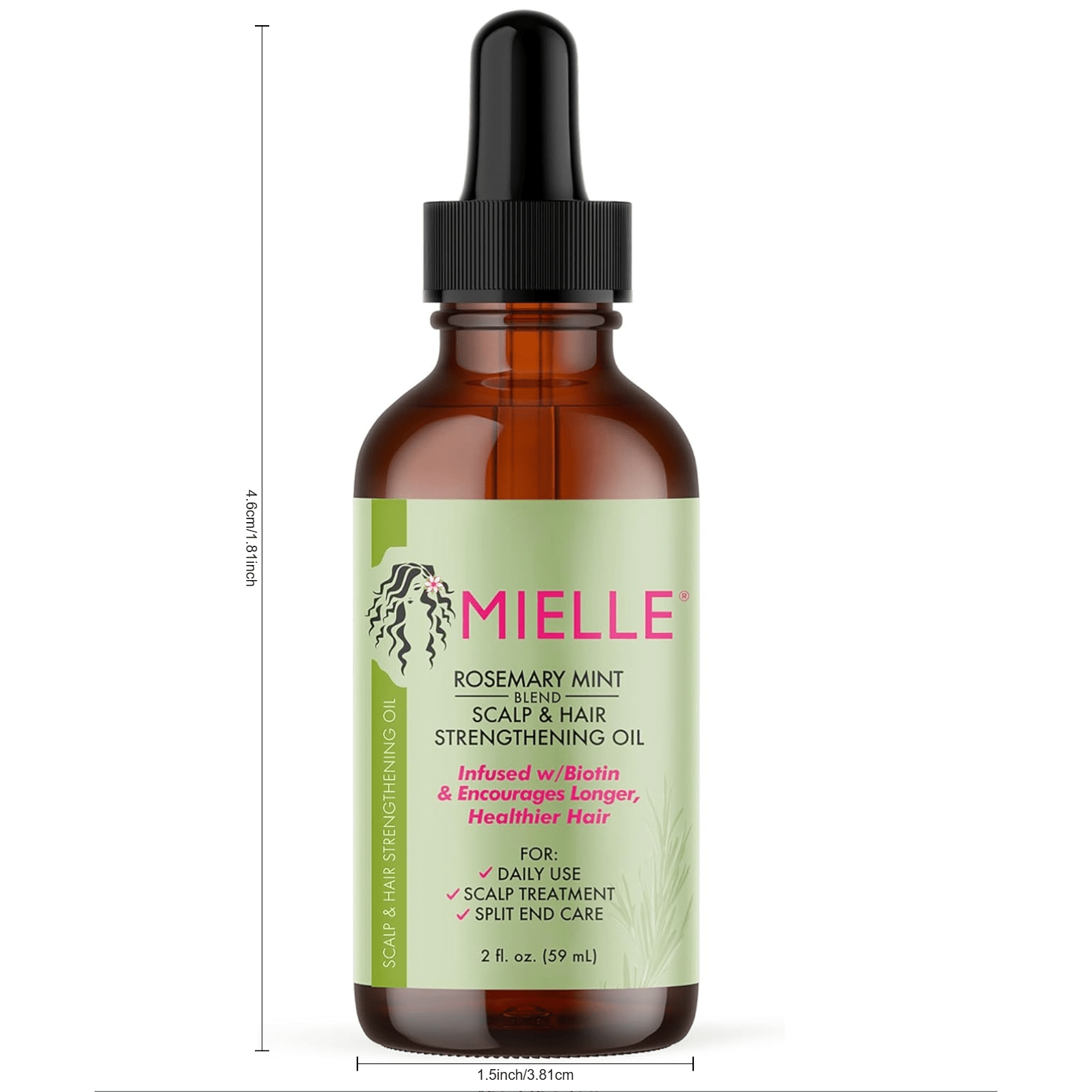 Mielle Organics Rosemary Peppermint Essential Oil, suitable for all hair types, 59ml