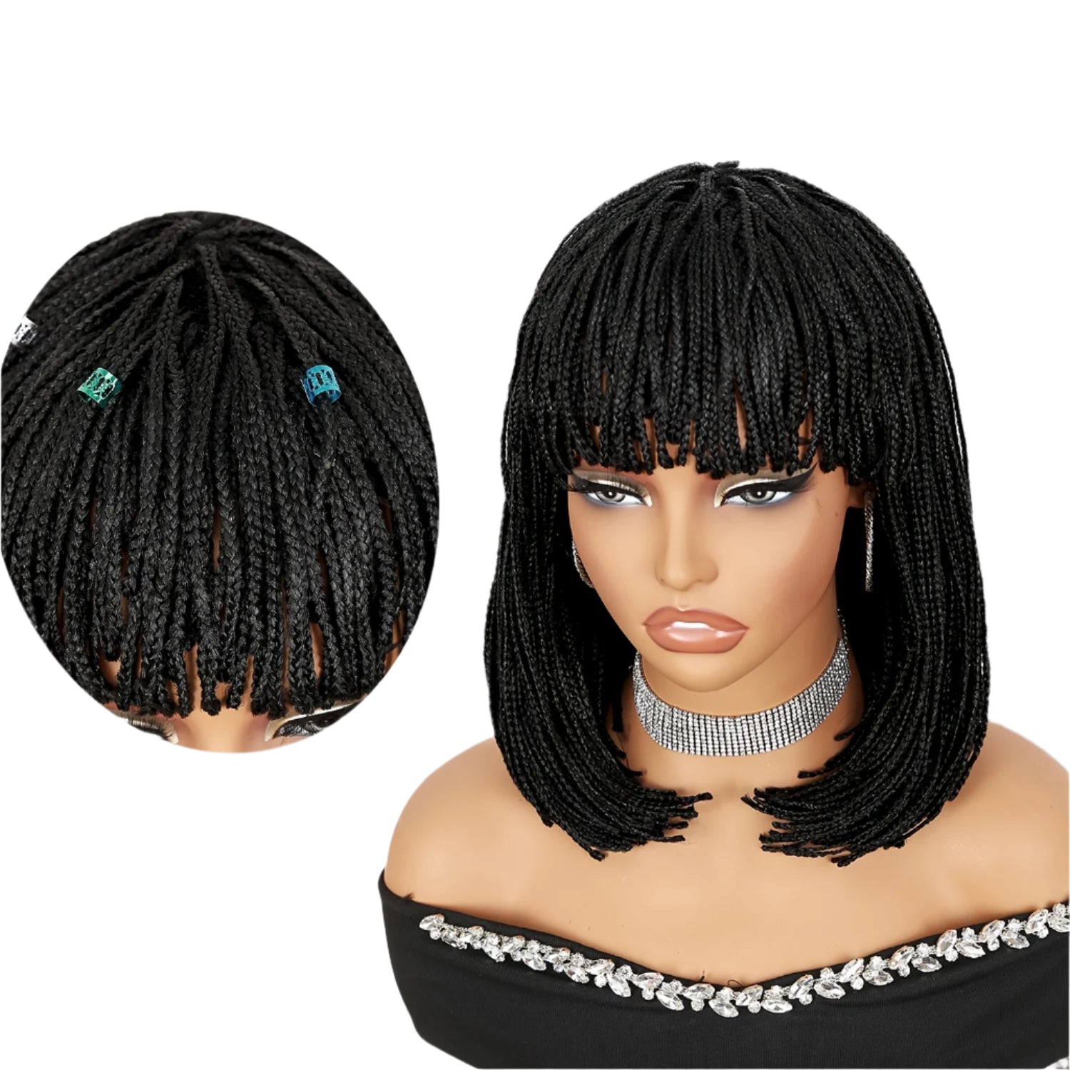 12" Braided Bob Wig