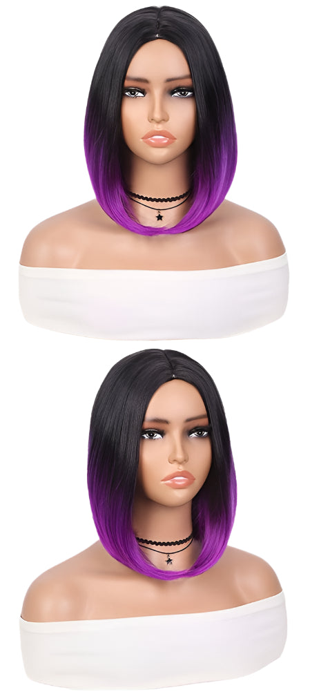 Short Bob Straight Synthetic Ombre Wig