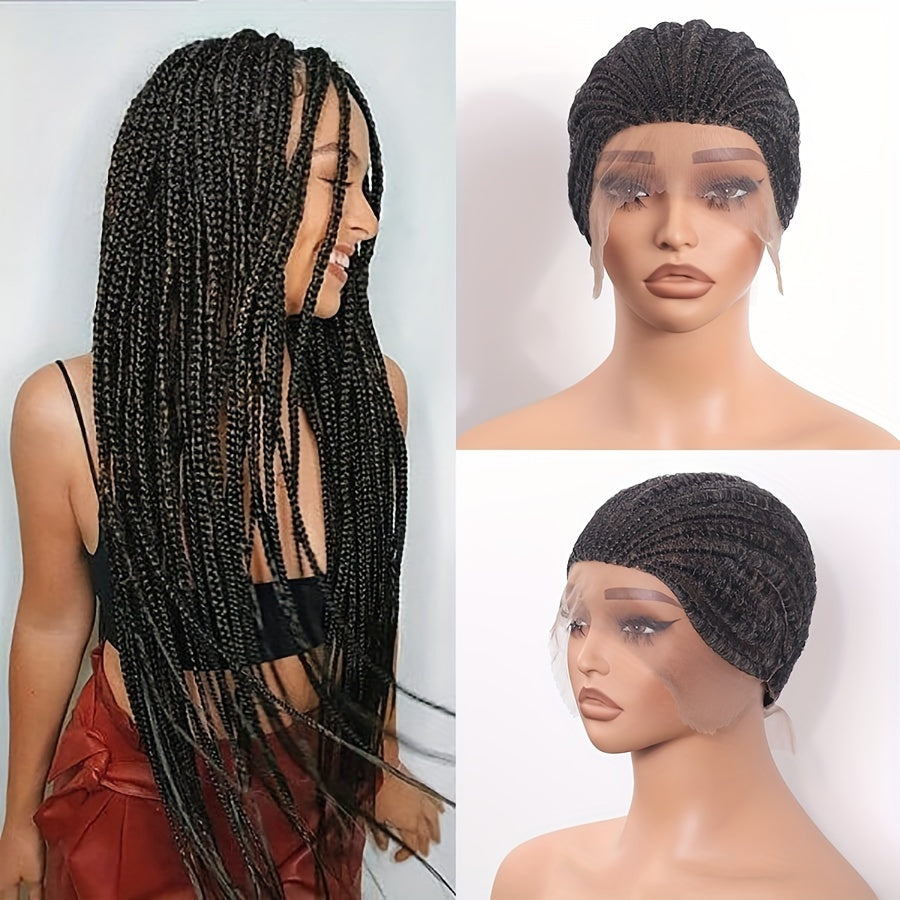 Double Lace Braided Wig Cap for Crochet & Embroidery
