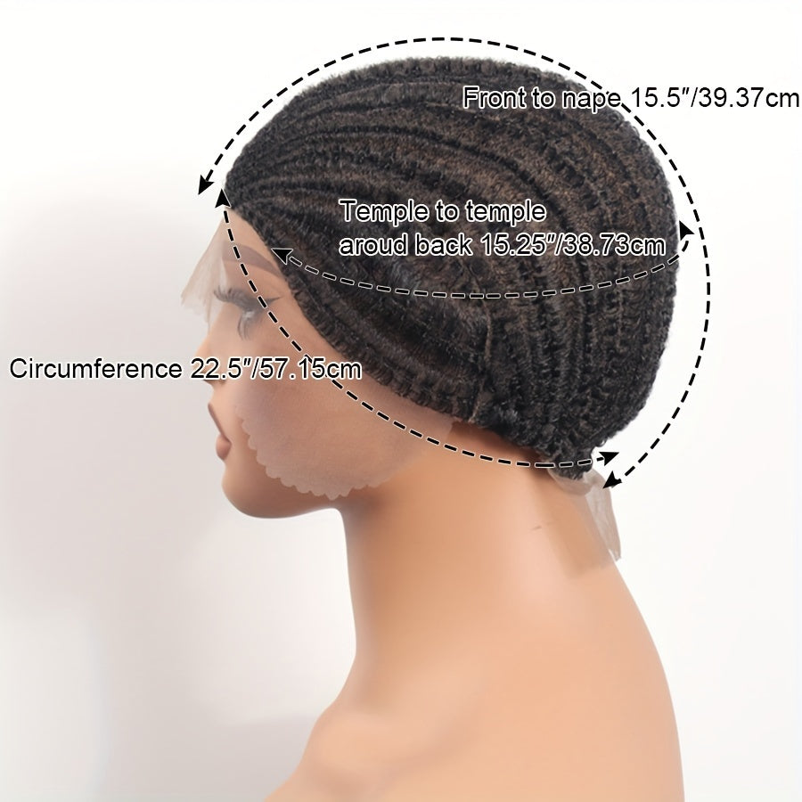 Double Lace Braided Wig Cap for Crochet & Embroidery