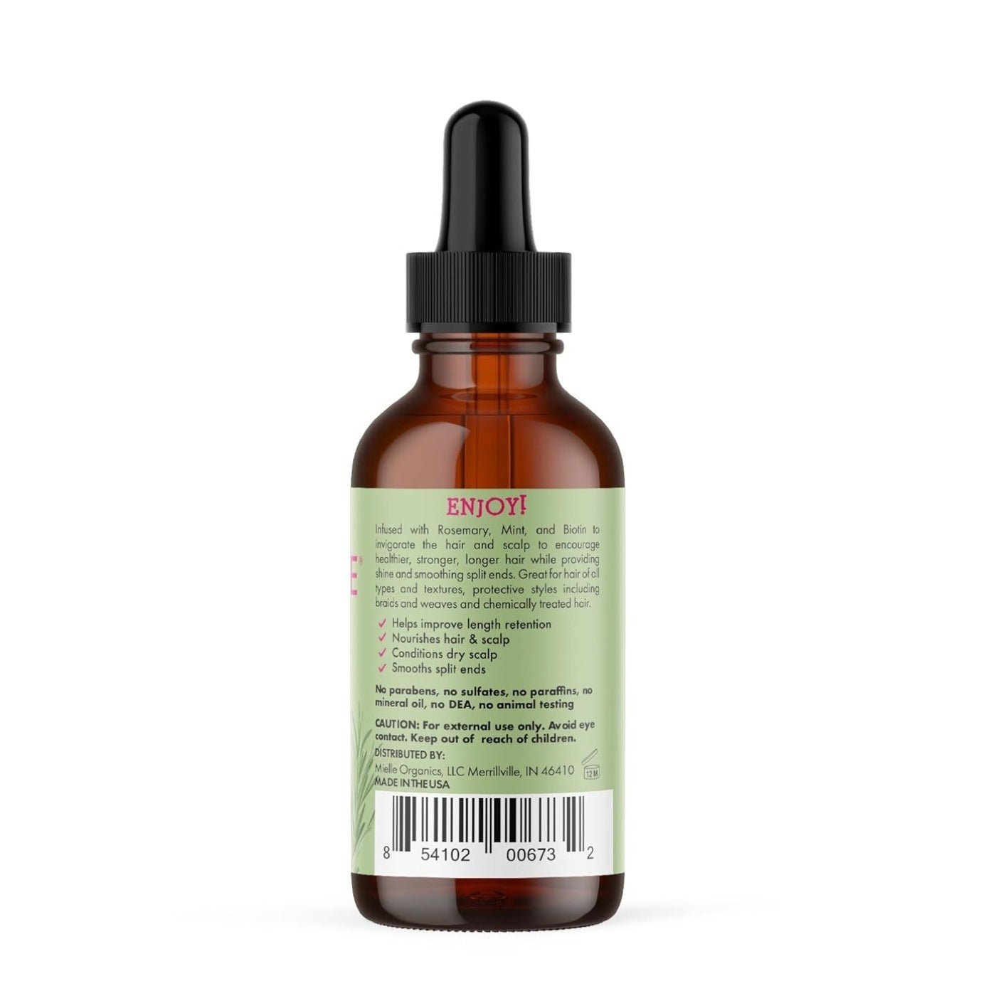 Mielle Organics Rosemary Peppermint Essential Oil, suitable for all hair types, 59ml