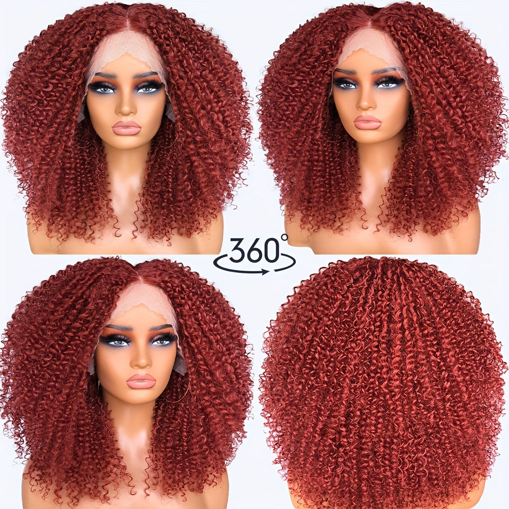 Chic Afro Kinky Curly Lace Front Wig for Women