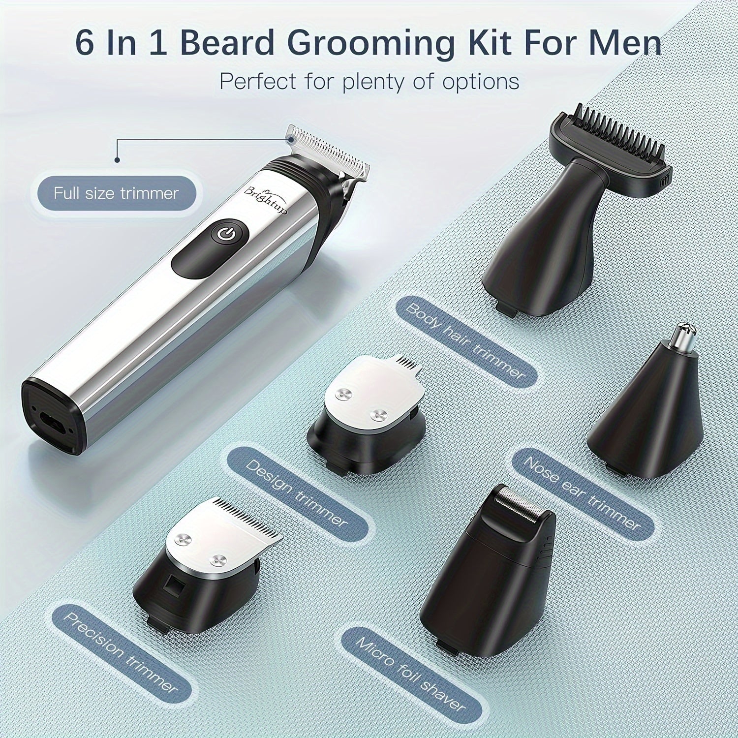 22pcs Beard Grooming Kit with Hair Clippers