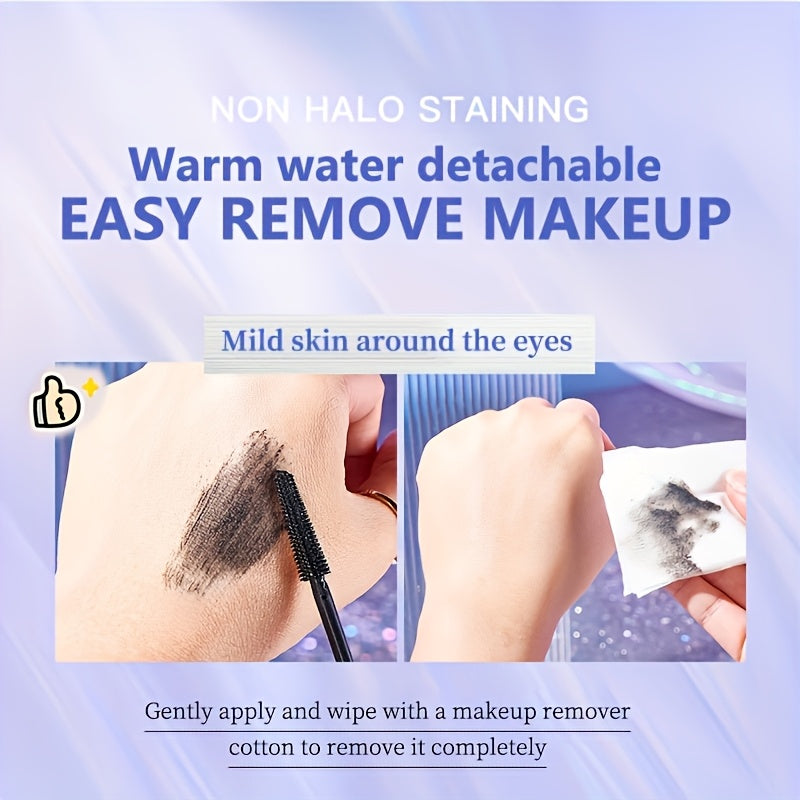 1pc-Skyvii Mascara Set - Waterproof, Volumizing & Long-Wearing, Black Tone for All Skin Types, Sweatproof, Easy to Remove - valentines day gifts for women