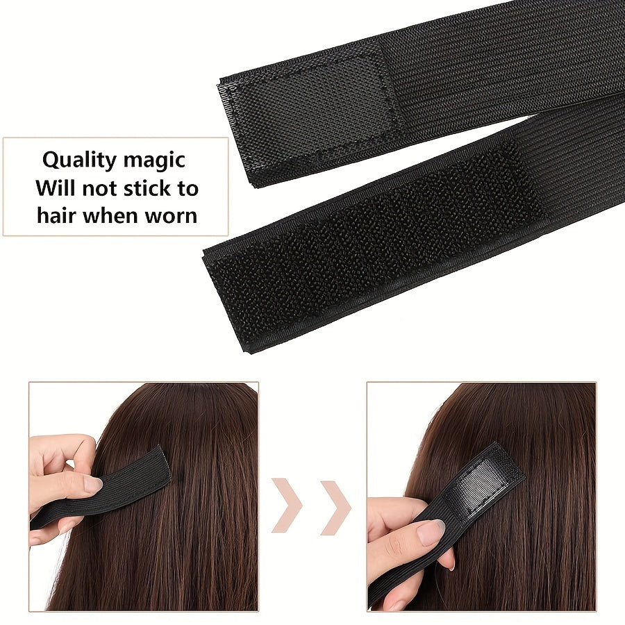 3pcs Lace Wig Edge Bands with Ear Protectors - Elastic, Logo Design for Secure Laying