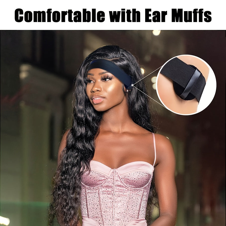 3pcs Lace Wig Edge Bands with Ear Protectors - Elastic, Logo Design for Secure Laying