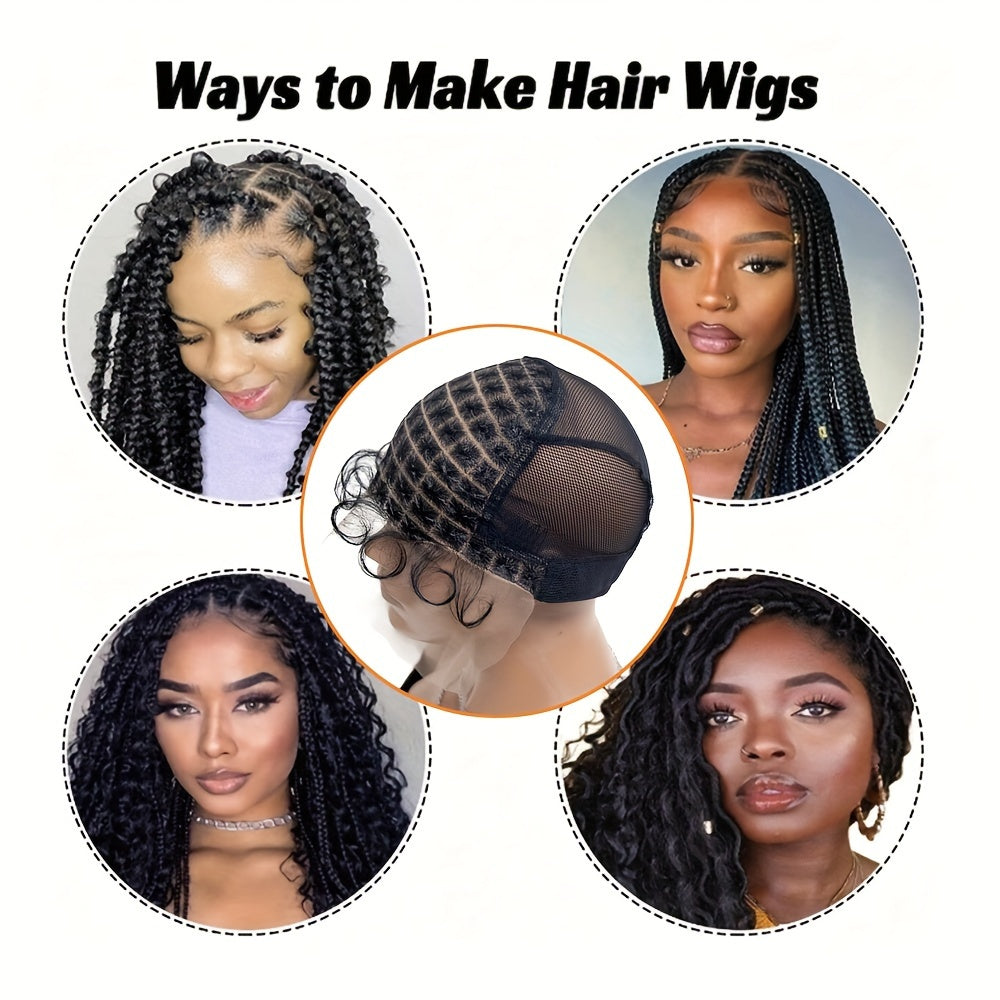 Double Layer Crochet Wig Cap with Baby Hair