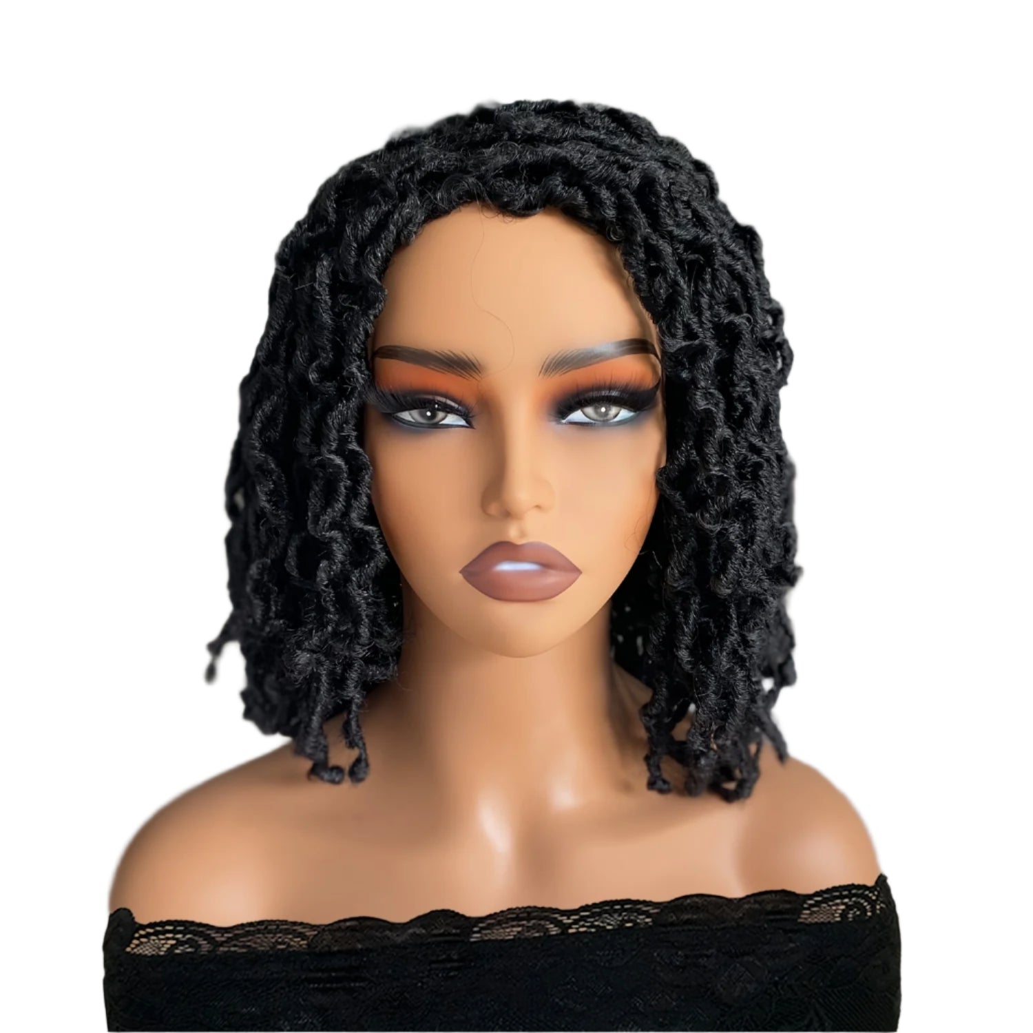 Short Dreadlock Wig Faux Locs Wig