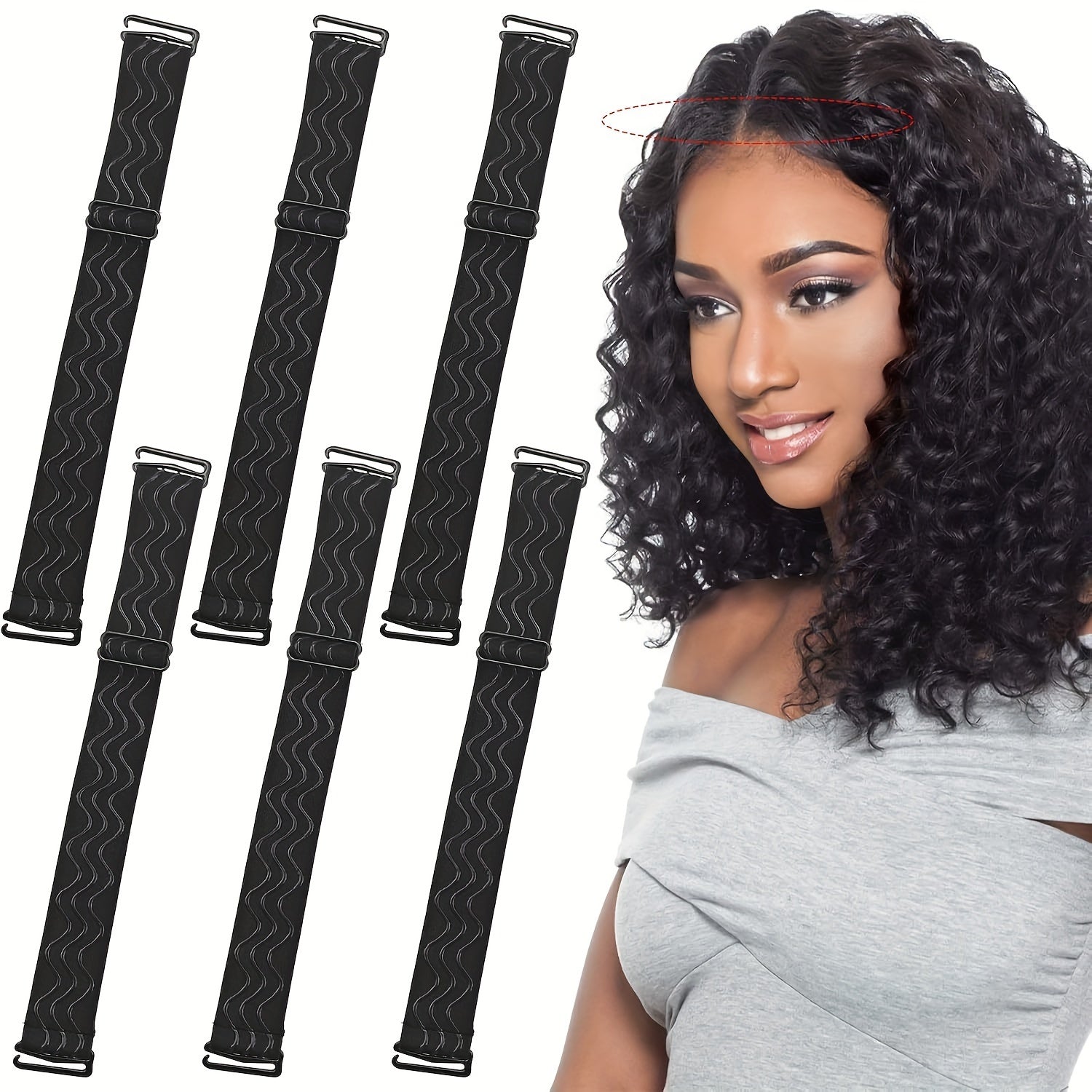 1/2/5/10pcs Unisex-Adult Wig Bands, Adjustable Elastic No-Slip Straps, with Silicone Grip, Removable Wig Headbands for Sewing and Wig Making Accessories