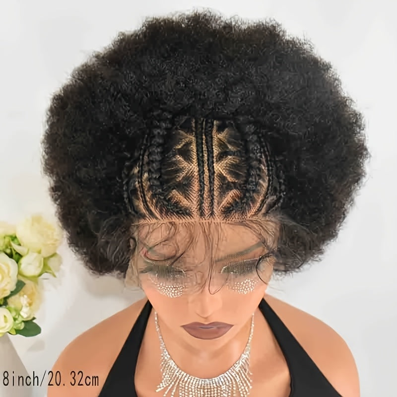 Afro Kinky Curly 13x6 Lace Front Wig for Women - 180% Density