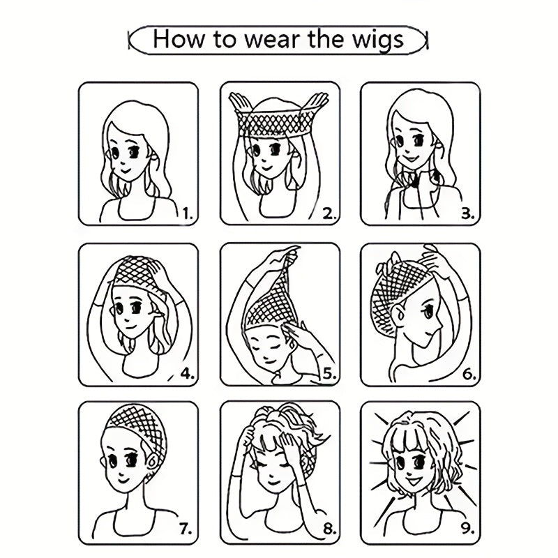 A Women'S Cross-Border Wig Baseball Cap Featuring Long Straight Hair Made of High-Temperature Synthetic Fibers, Available in Multiple Colors. This Wig Is Suitable for Outdoor Activities And Everyday Wear.
