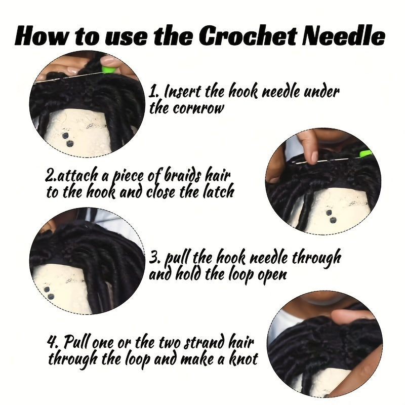 Double Layer Crochet Wig Cap with Baby Hair