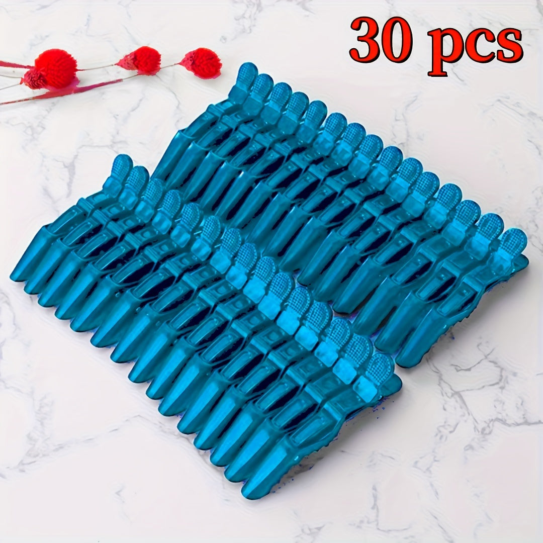 30pcs Vibrant Purple Plastic Hair Clips