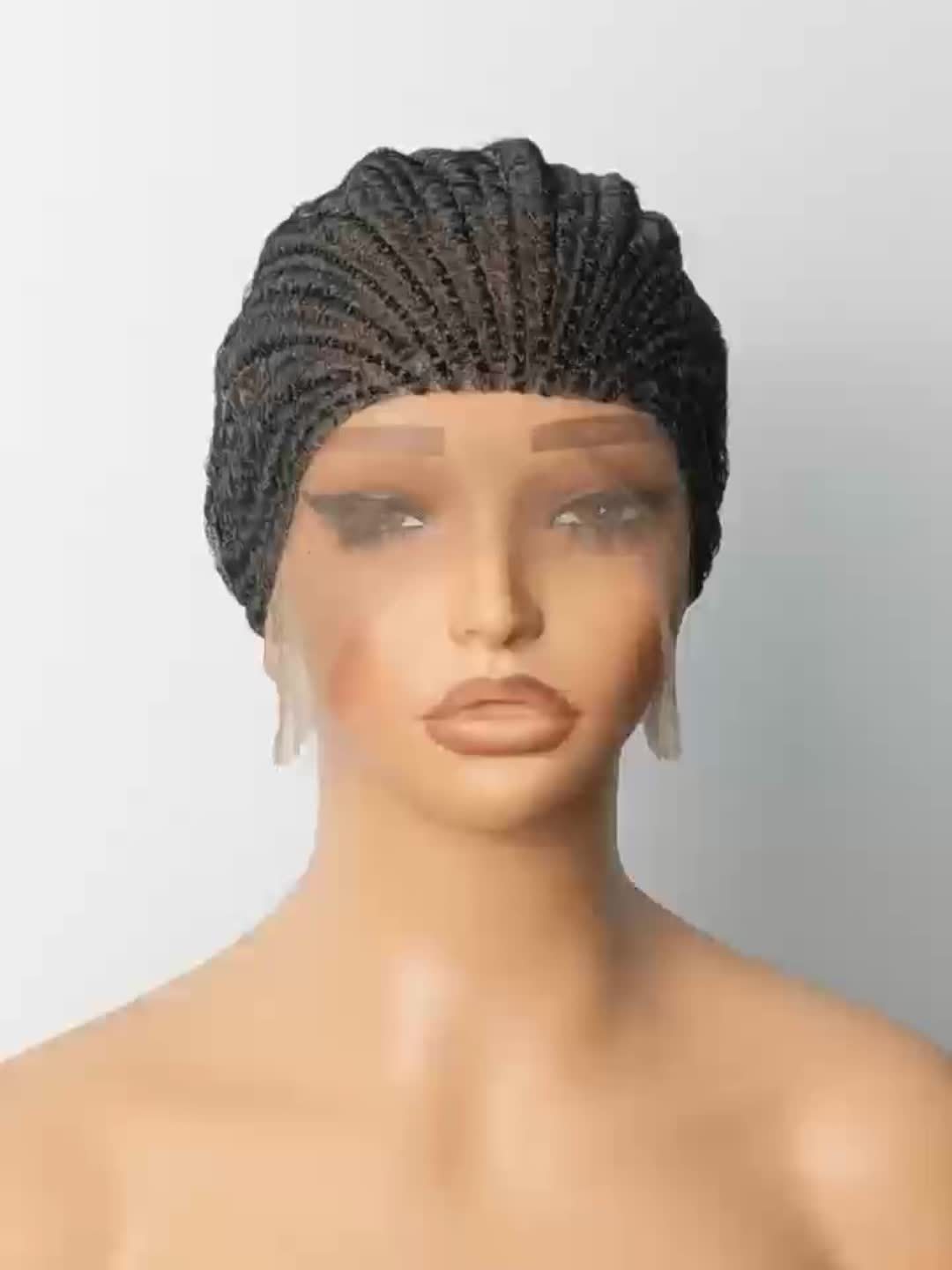 Double Lace Braided Wig Cap for Crochet & Embroidery