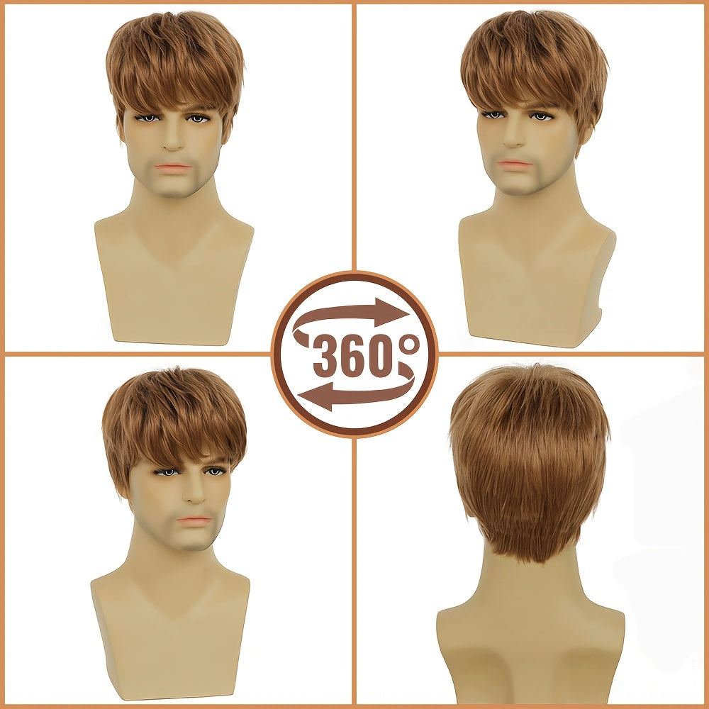 Men'S Wig High Temperature Fiber